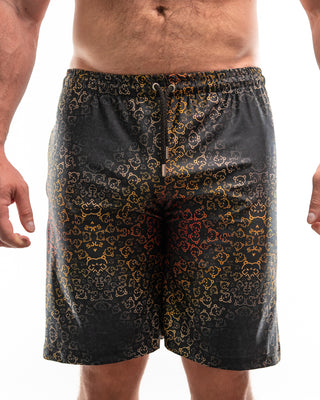 Board Shorts: Bear Logo-Faded
