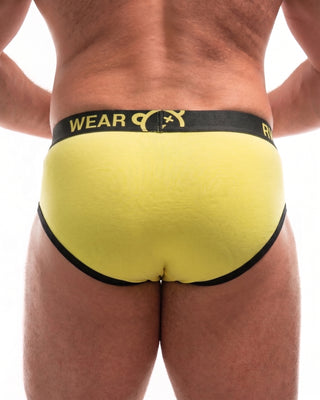 URS Wearbear yellow UnderwUrs Briefs - Roomy Big and Tall Mens Underwear - gay bear